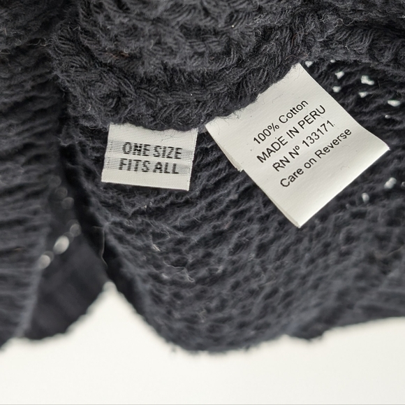 Planet by Lauren G Oversized Chunky Knit Sweater Cotton Peru Lagenlook - Picture 5 of 5